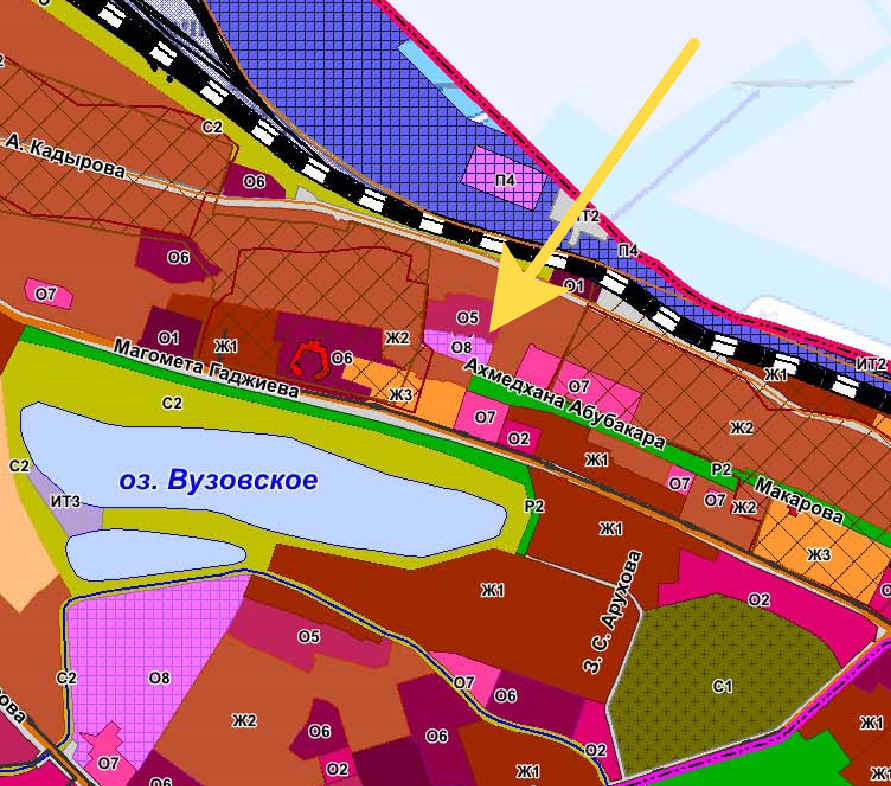 Карта градостроительного зонирования махачкалы